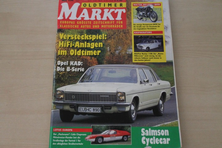Deckblatt Oldtimer Markt (01/1994)